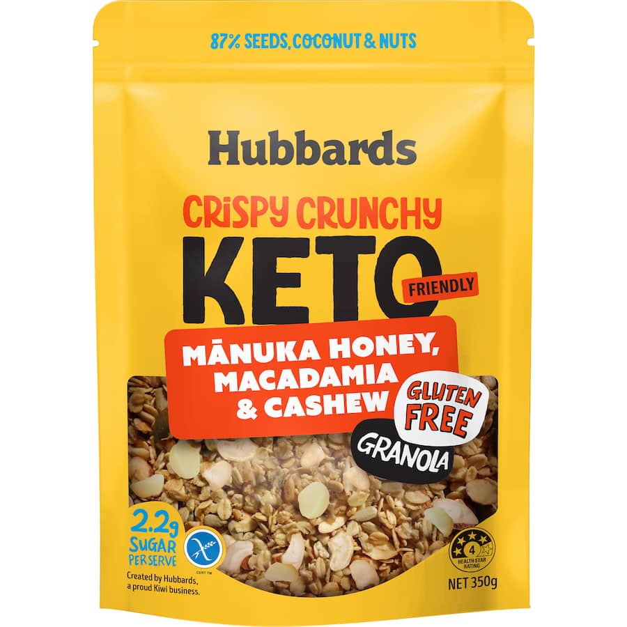 Hubbards Keto Granola Manuka Honey 350g