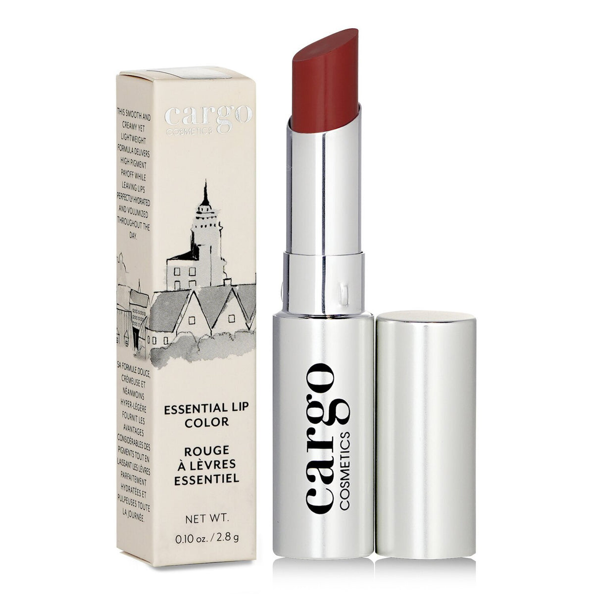 Cargo - Essential Lip Color - # Paris (Deep Red) - 2.8g/0.01oz