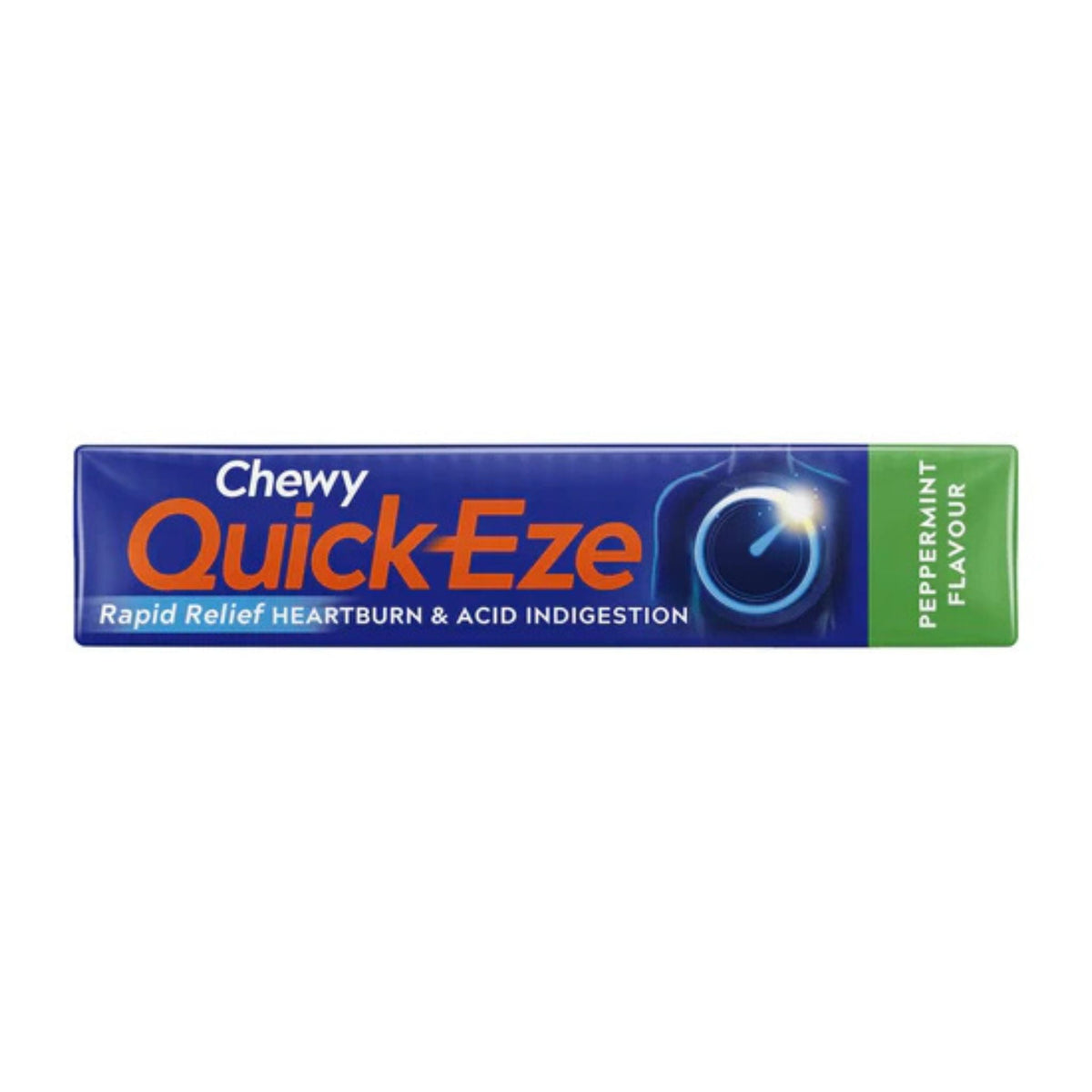 Quickeze Antacid Chewy Stick Peppermint Pack Display - 32pcs