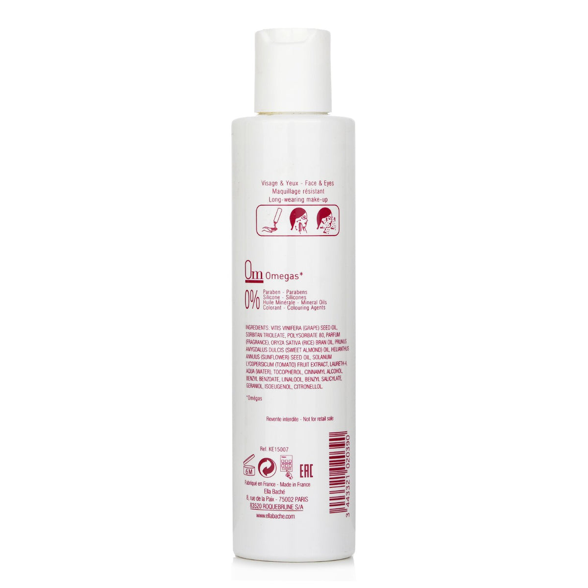 Ella Bache - Tomato Cleansing Oil for Face & Eyes, Long-Wearing Make-Up - 200ml