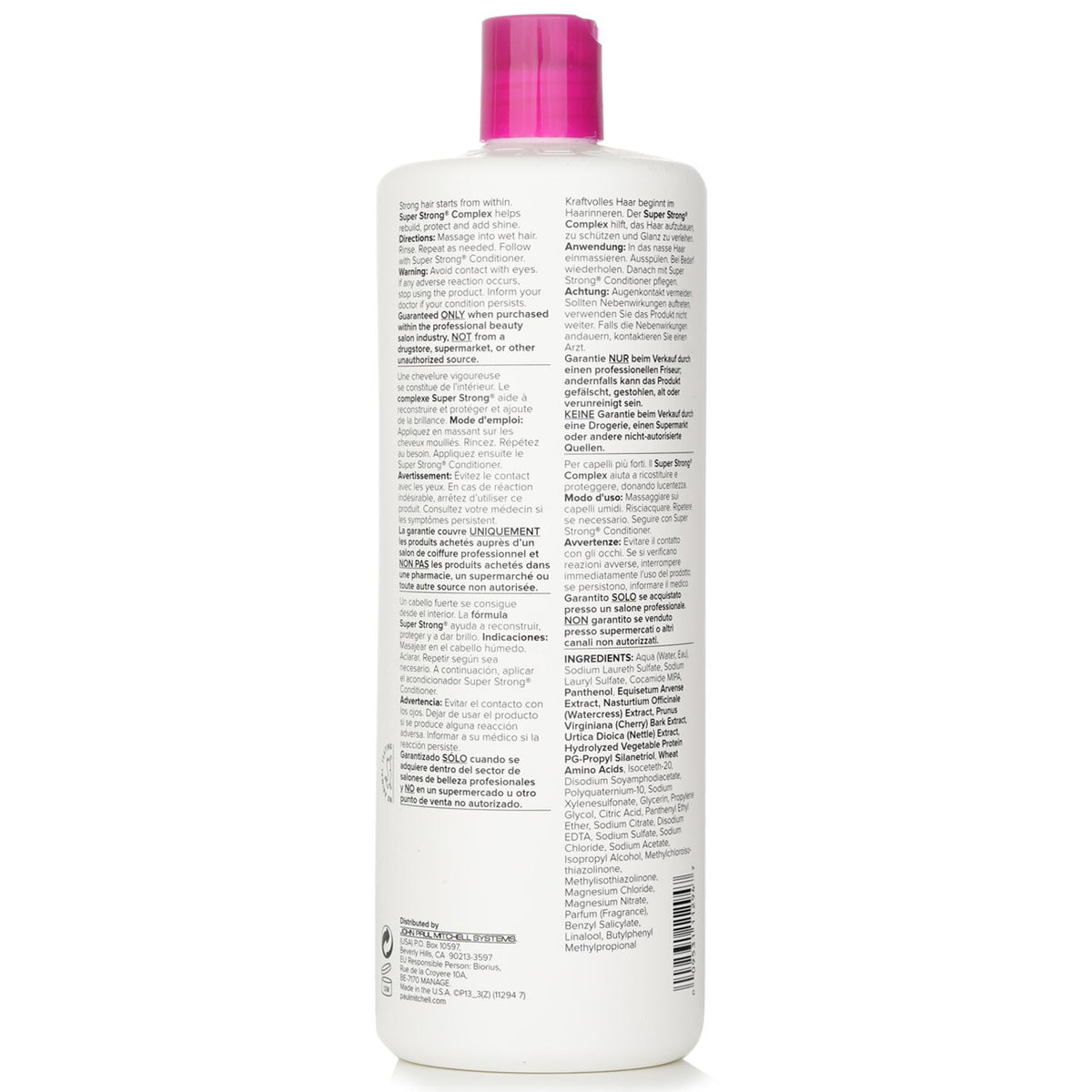Paul Mitchell - Super Strong Shampoo (Strengthens - Rebuilds) - 1000ml/33.8oz