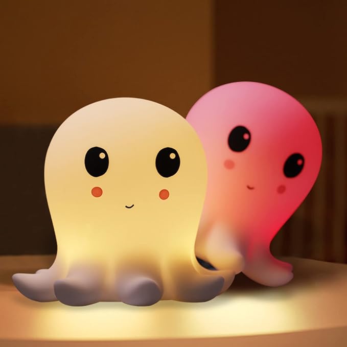 Octopus Soft Touch Silicon LED Night Light