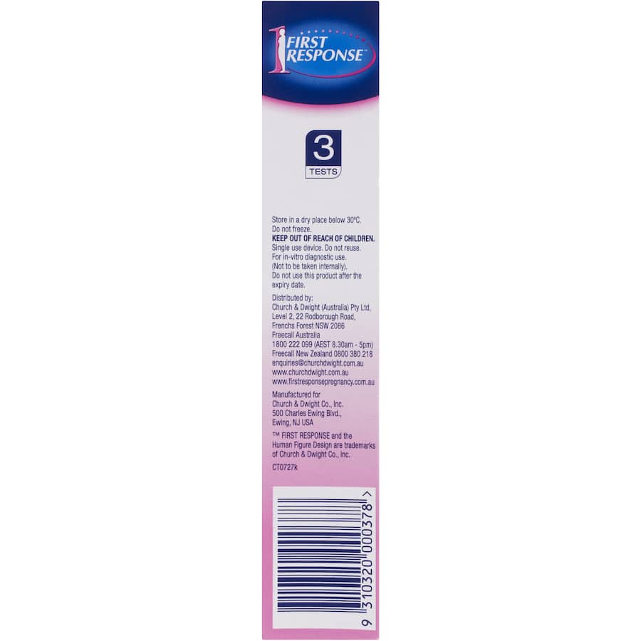 First Response Pregnancy Test Kit Instream 3pack