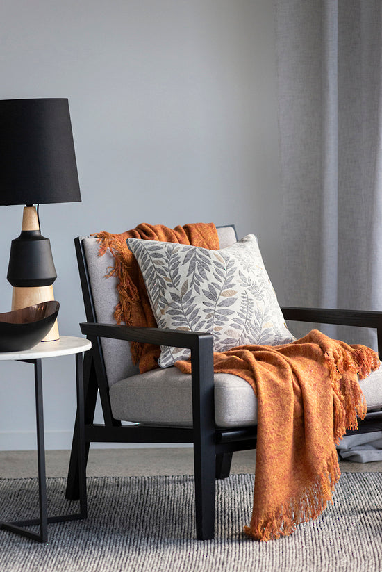 Cushion - Elijah Cream/Silver Grey (45cm)