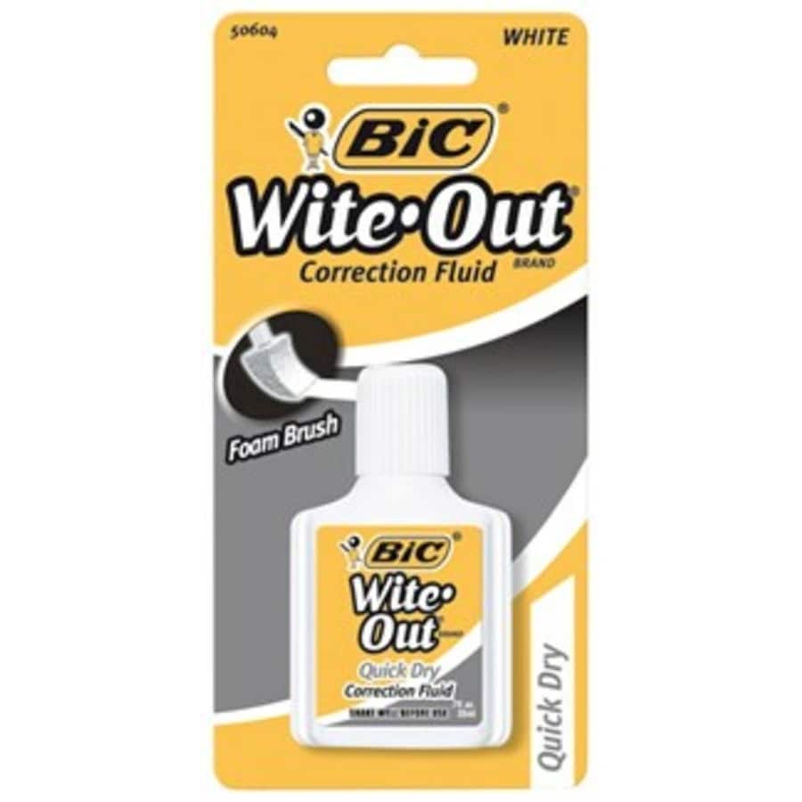 Bic Wite Out Correction Fluid Quick Dry Each