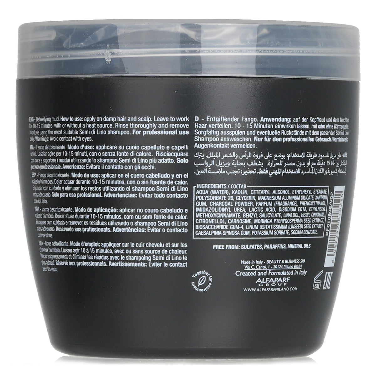 AlfaParf - Semi Di Lino Sublime Detoxifying Mud (All Hair Types) - 500ml/21.1oz