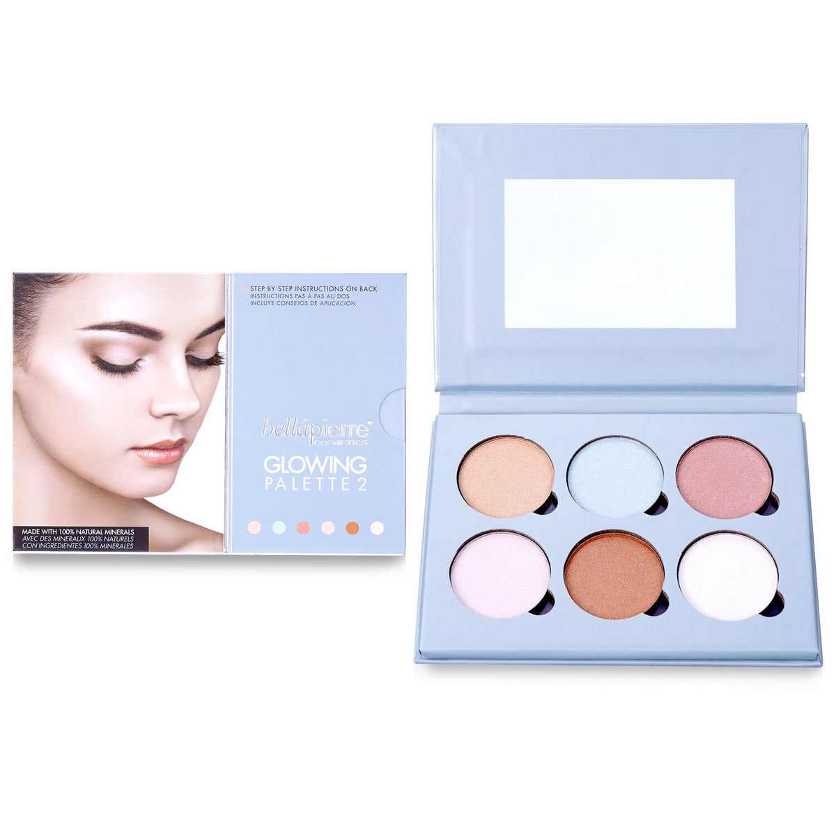 Bellapierre Cosmetics - Glowing Palette 2 (6x Illuminator) - 17.28g/0.6oz