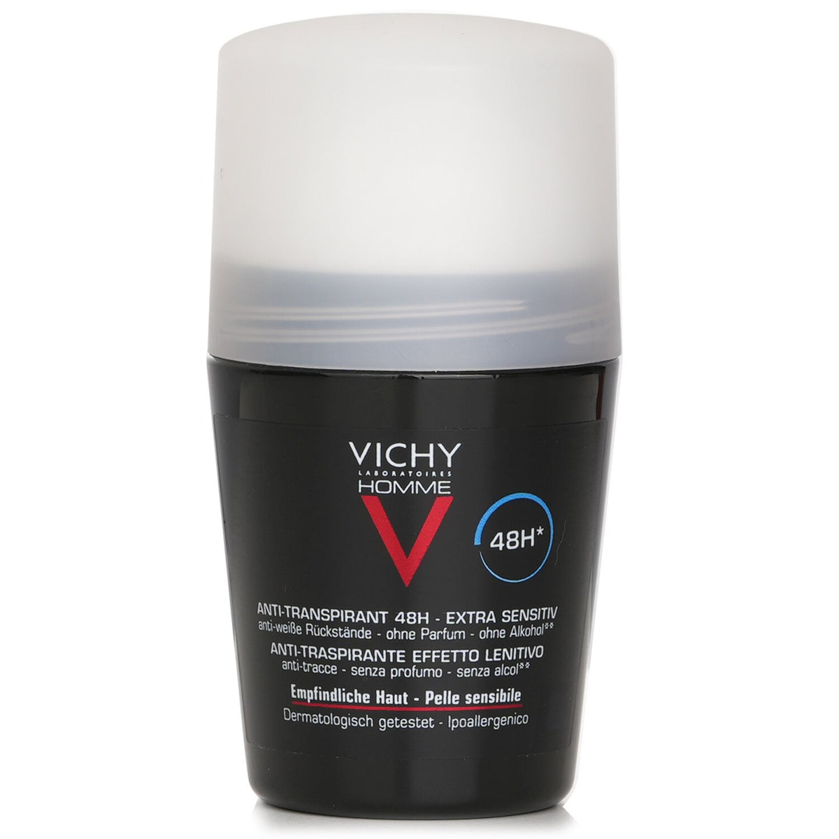 Vichy Homme 48H* Anti-Irritations & Anti Perspirant Roll-On (For Sensitive S