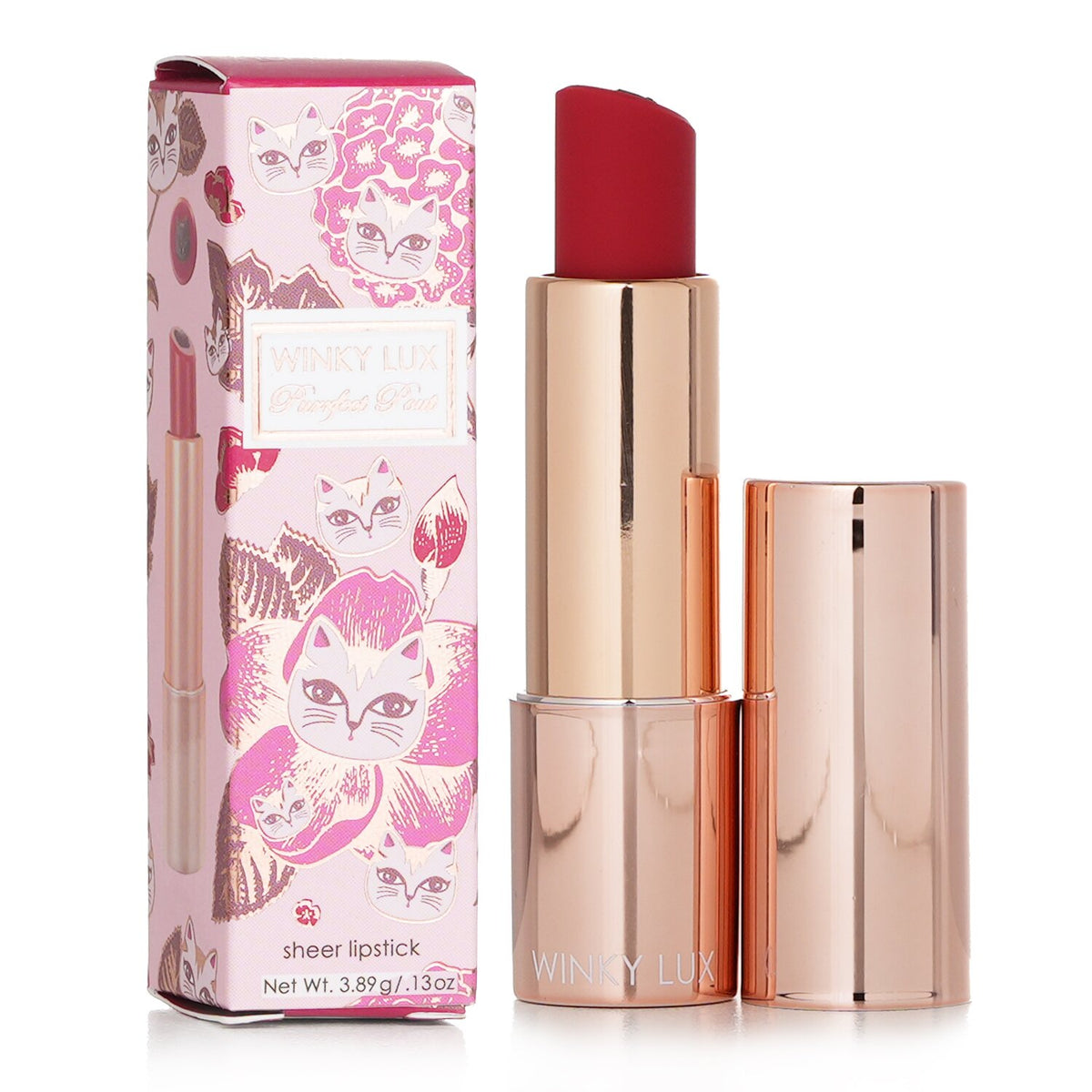 Winky Lux - Purrfect Pout Sheer Lipstick - # Fur-Ever (Sheer Raspberry) - 3.8g/