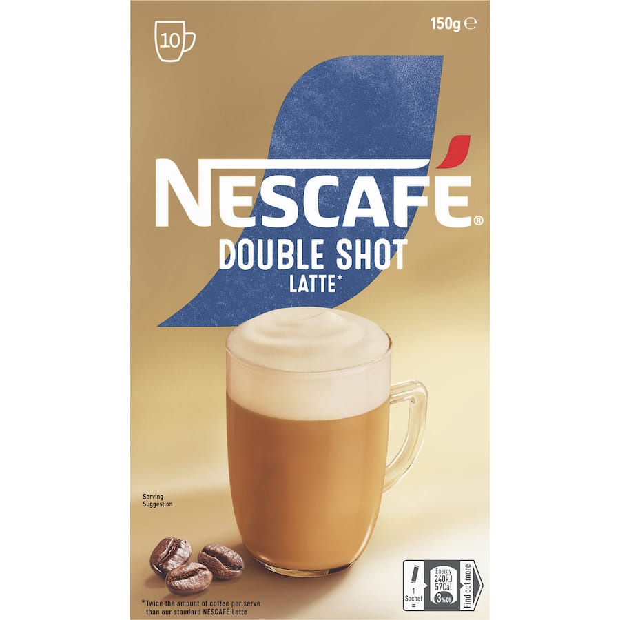 Nescafé Coffee Sachets Double Shot Latte 10pack 150g