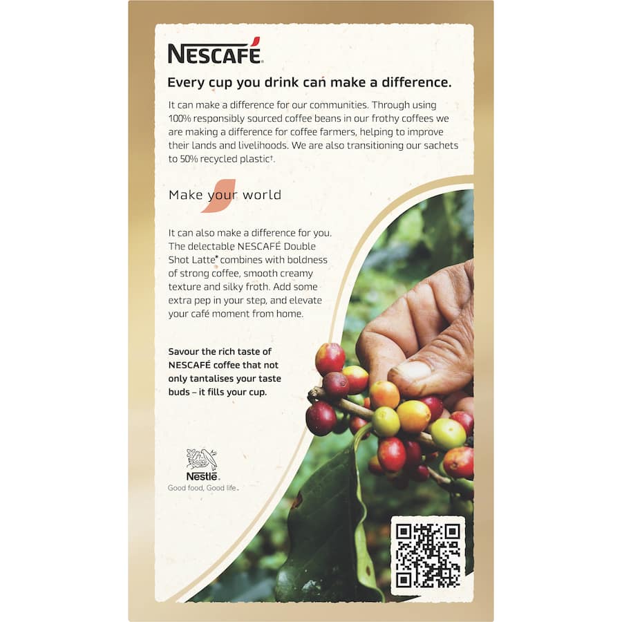 Nescafé Coffee Sachets Double Shot Latte 10pack 150g