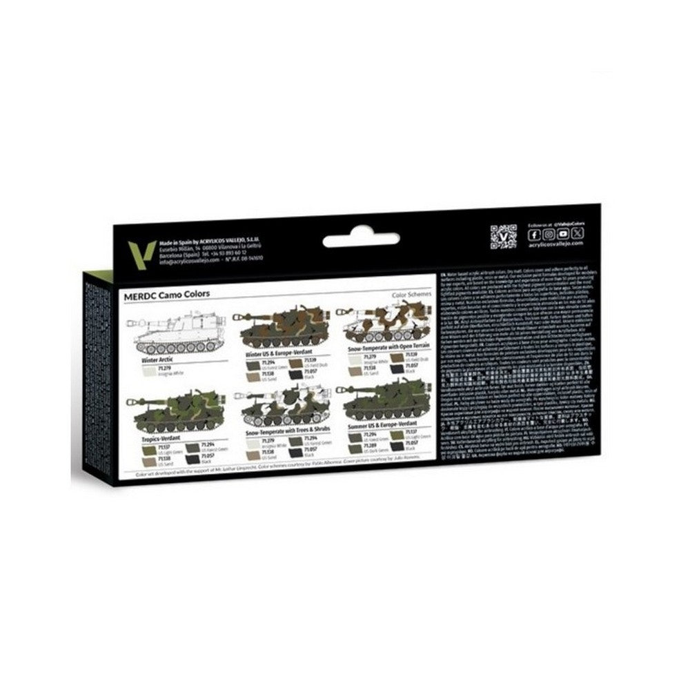Vallejo - Model Air - Merdc Camo Colors 8 Colour Set