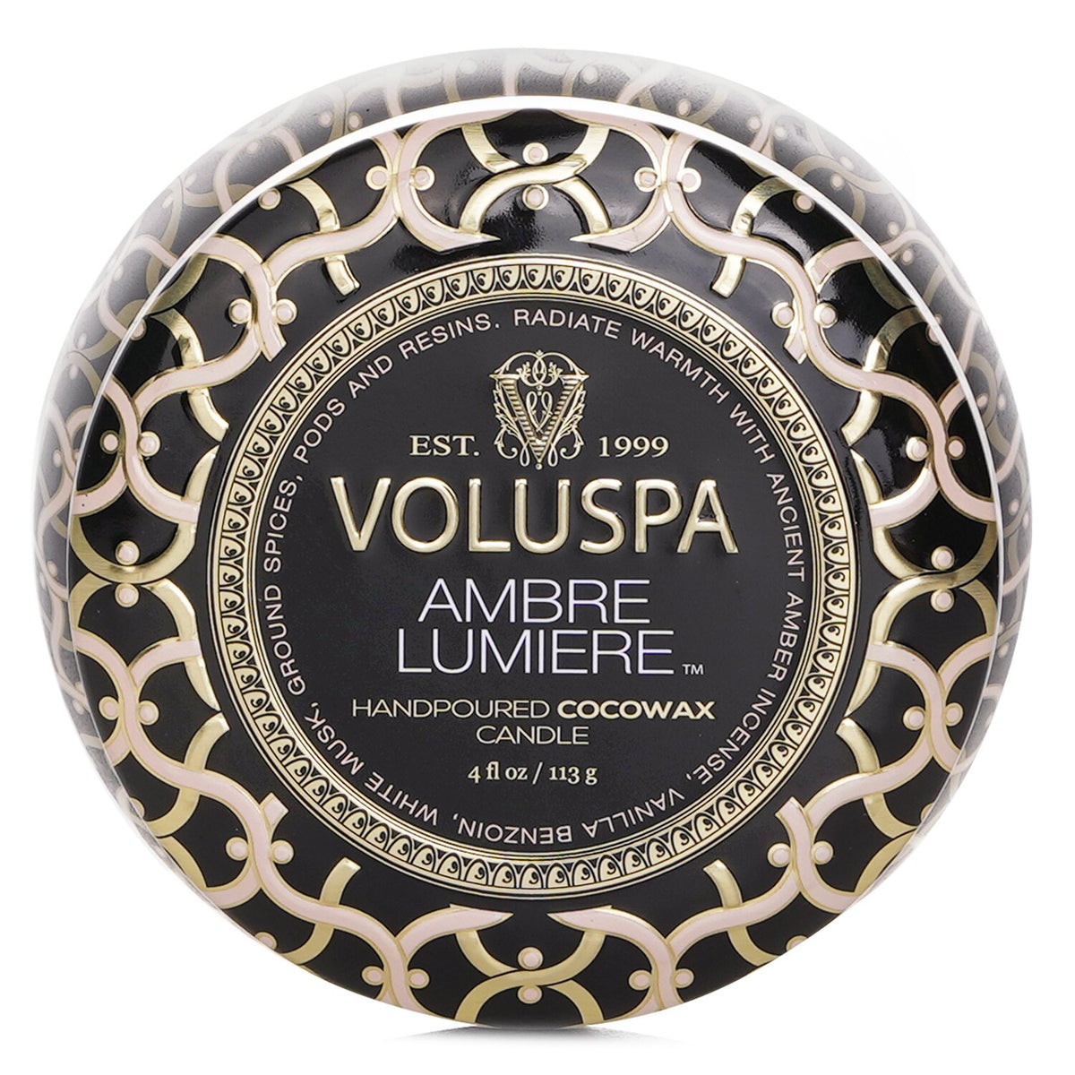 Voluspa Mini Tin Candle - Ambre Lumiere 113g/4oz