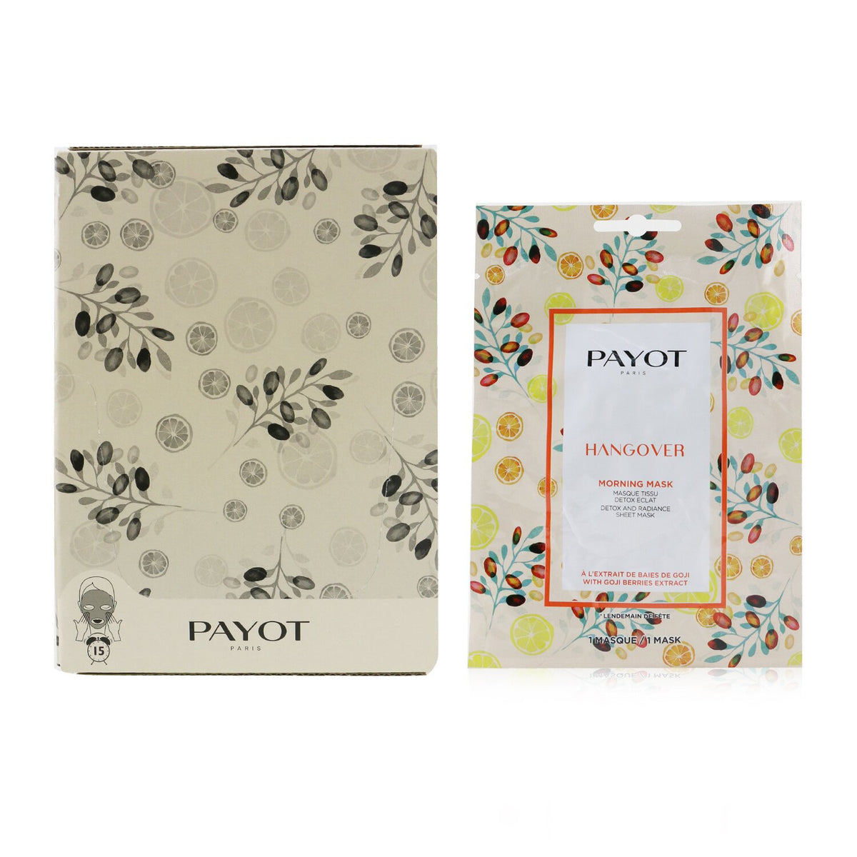 Payot - Morning Mask (Hangover) - Detox & Radiance Sheet Mask - 15pcs
