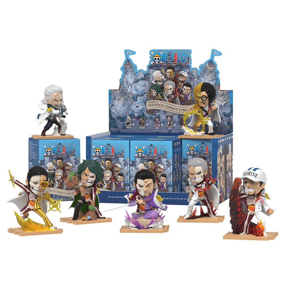 Mighty Jaxx: Freeny's Hidden Dissectibles - One Piece (Marines Edition) Display