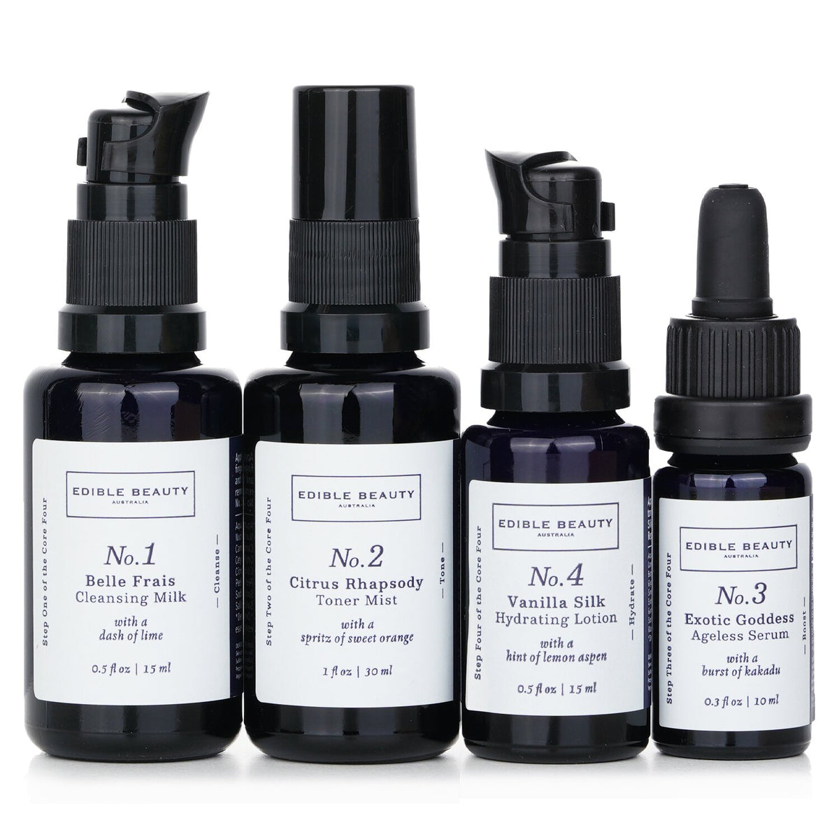 Edible Beauty - & Edible Beauty On The Fly Travel Mini Kit: Cleansing Milk 15ml+