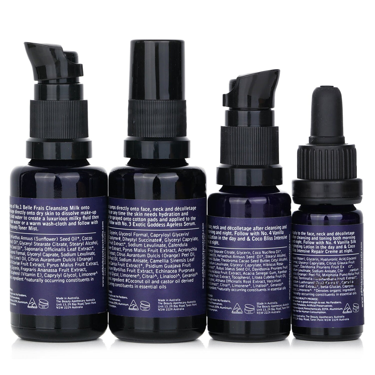 Edible Beauty - & Edible Beauty On The Fly Travel Mini Kit: Cleansing Milk 15ml+