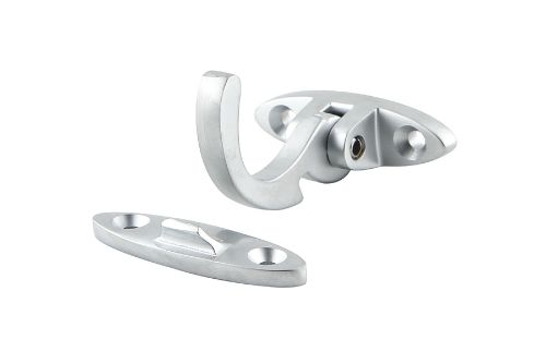 Spur Fastener Spring Catch ? Solid Brass - Satin Chrome Plated
