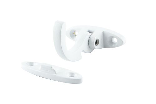 Spur Fastener Spring Catch ? Solid Brass - White Powder Coated