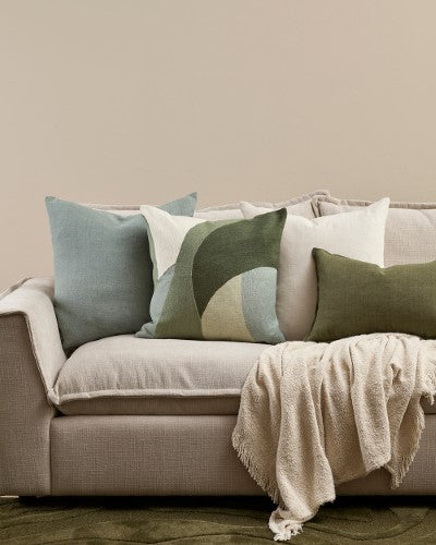Cushion - Ellis Olive (50 x 50cm) - OLLO
