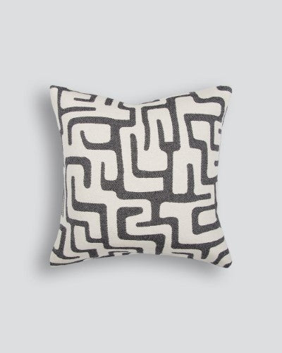 Cushion - Luxor Ecru/Black (50 x 50cm) - OLLO