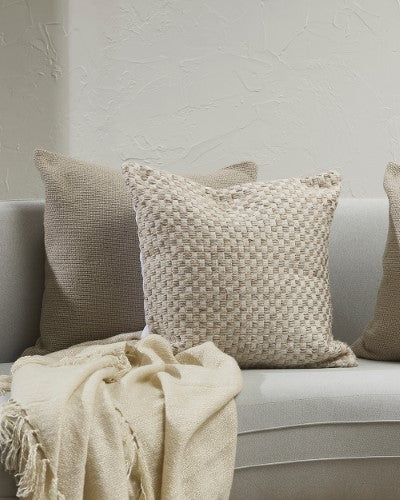 Cushion - Pearce Taupe/Ivory (50 x 50cm) - OLLO