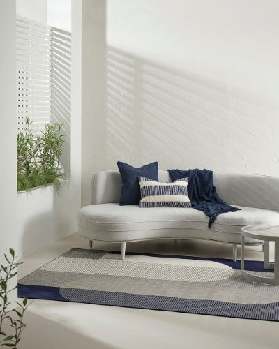 Cushion - Micah Navy (35 x 55cm) - OLLO