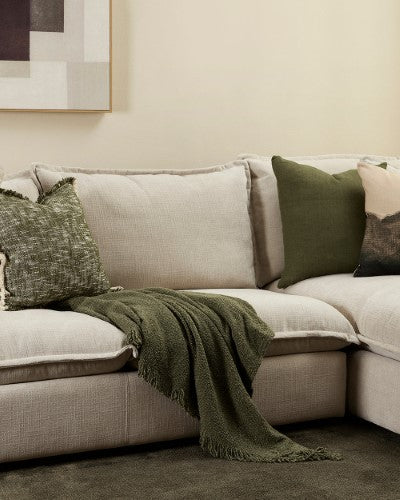 Throw - Lily Olive (130 x 150cm) - OLLO