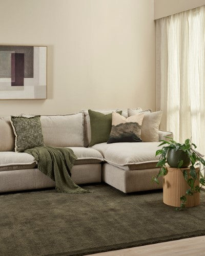 Throw - Lily Olive (130 x 150cm) - OLLO