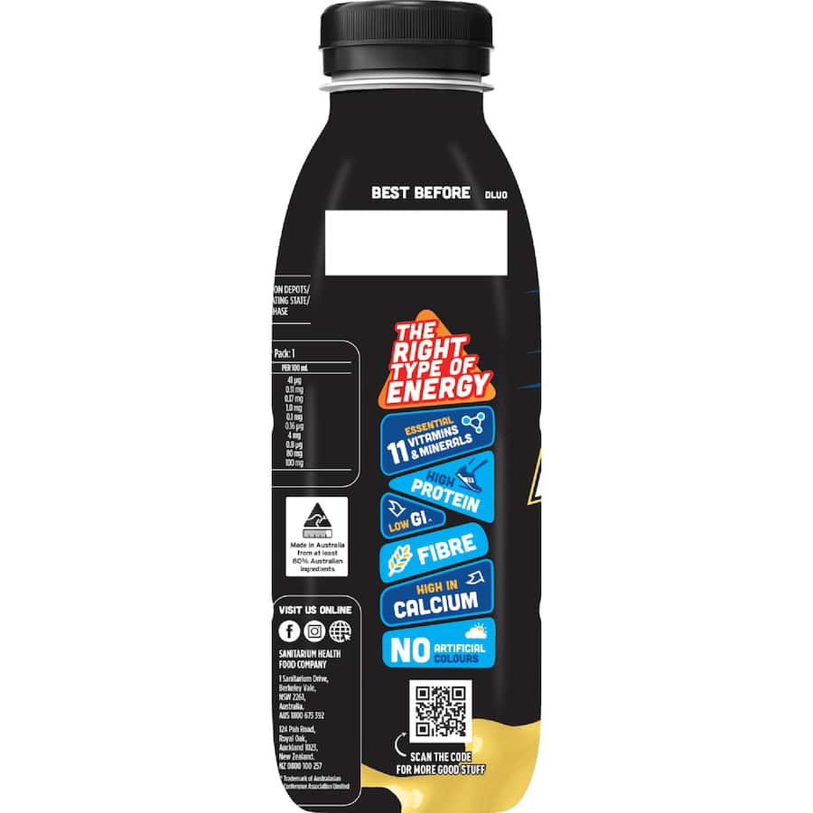 Sanitairum Up & Go Flavoured Milk Protein Energize Banana