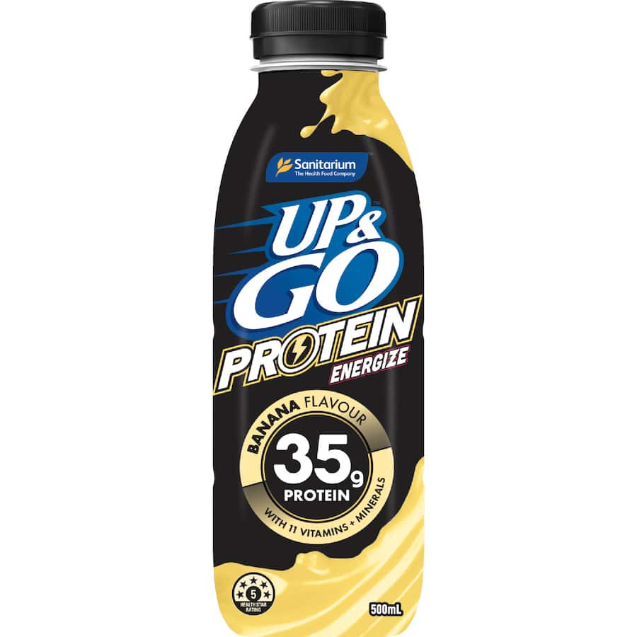 Sanitairum Up & Go Flavoured Milk Protein Energize Banana