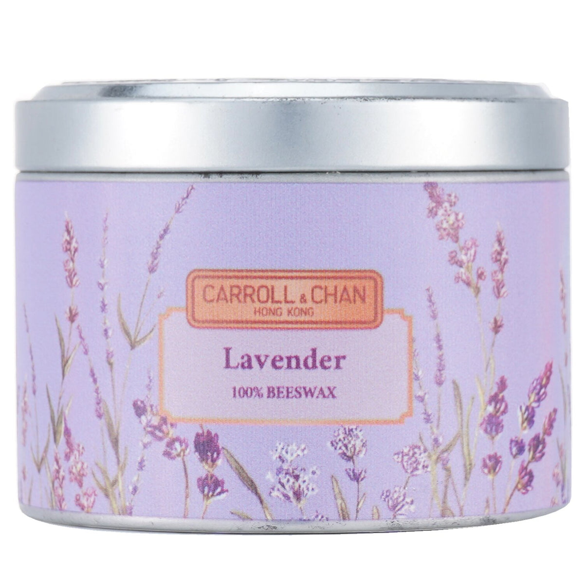 Carroll & Chan - 100% Beeswax Tin Candle - Lavender - (8x6) cm