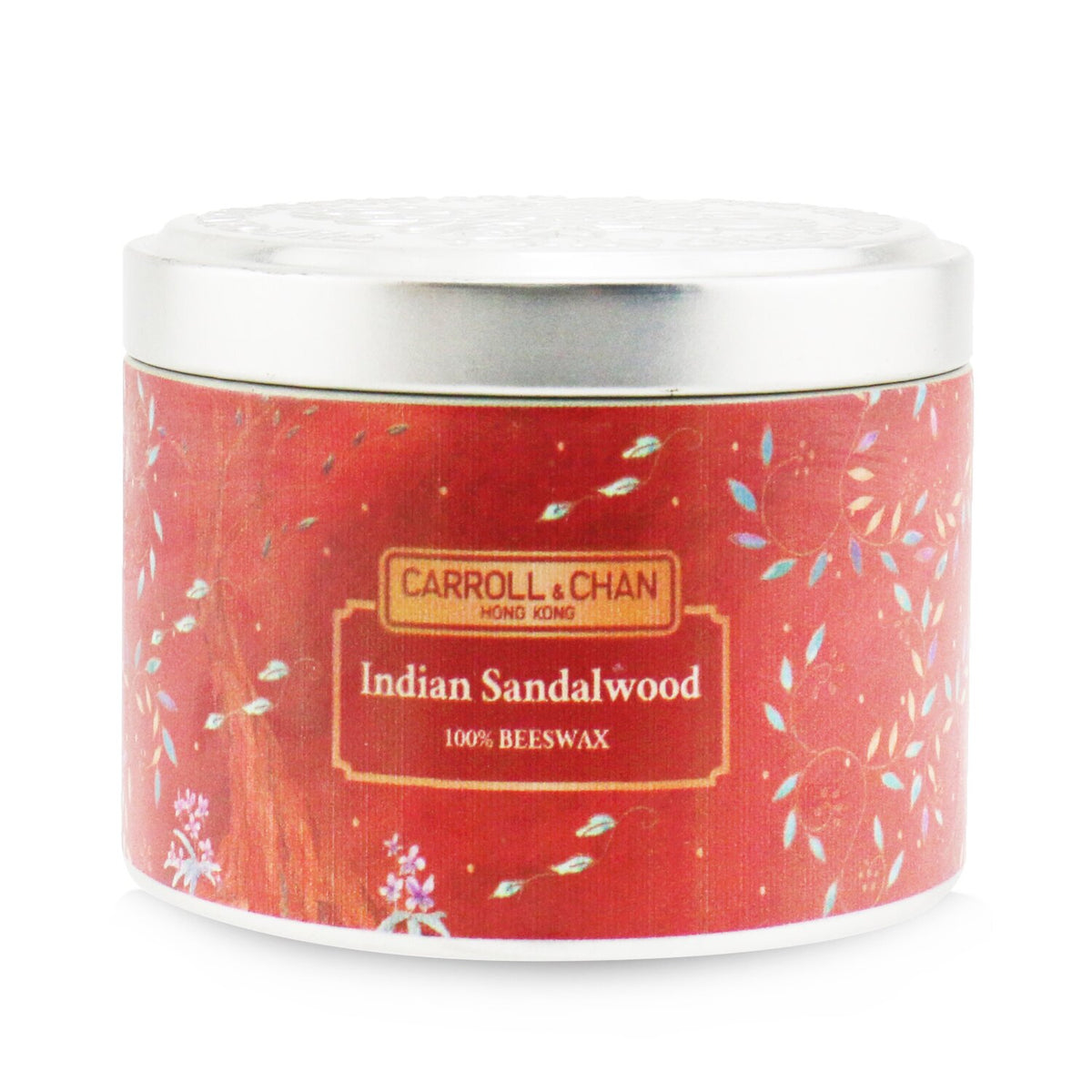 Carroll & Chan - 100% Beeswax Tin Candle - Indian Sandalwood - (8x6) cm