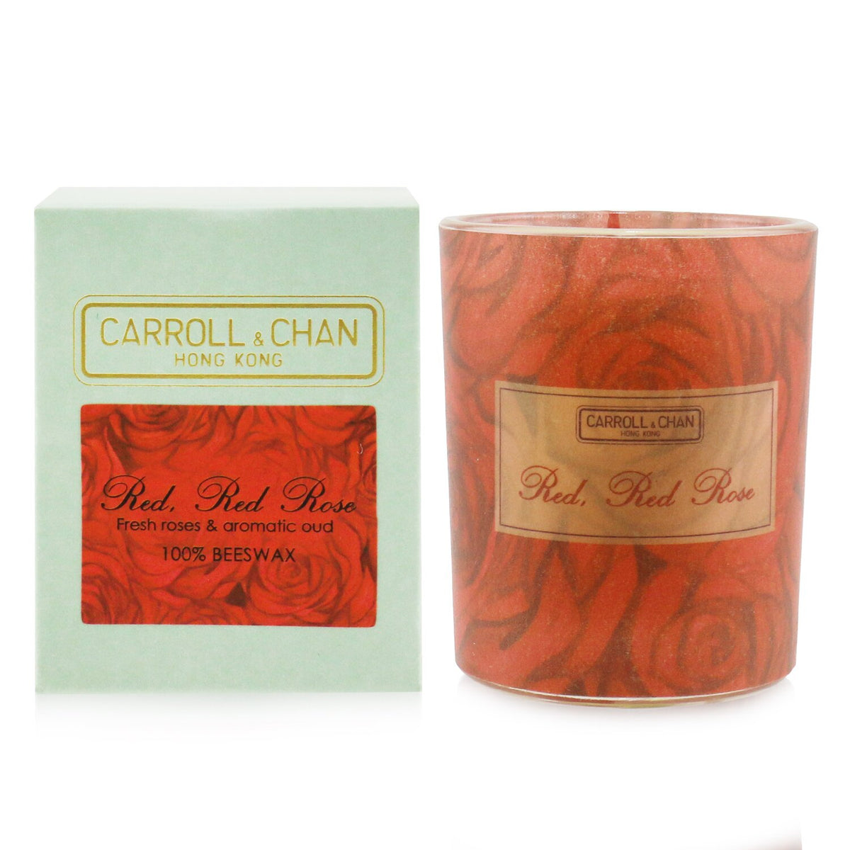 Carroll & Chan - 100% Beeswax Votive Candle - Red Red Rose - 65g/2.3oz