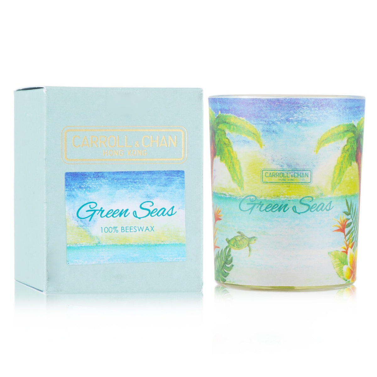 Carroll & Chan - 100% Beeswax Votive Candle - Green Seas - 65g/2.3oz
