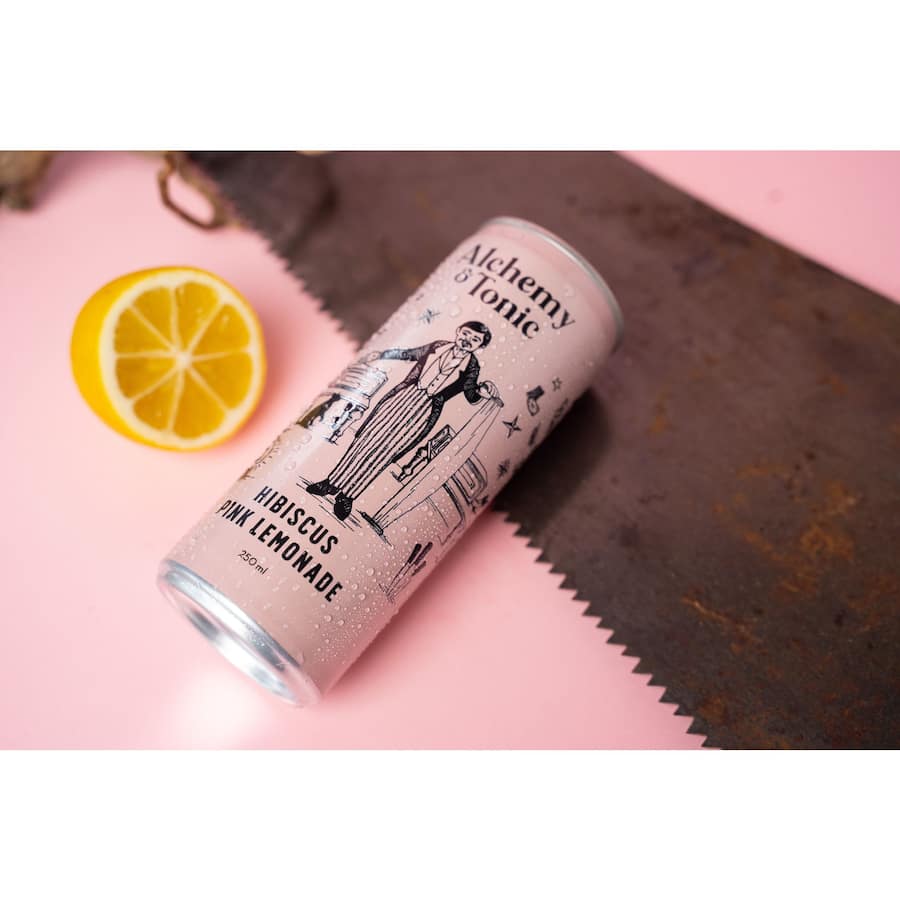 Alchemy & Tonic Lemonade Hibiscus Pink 250ml cans 4pack