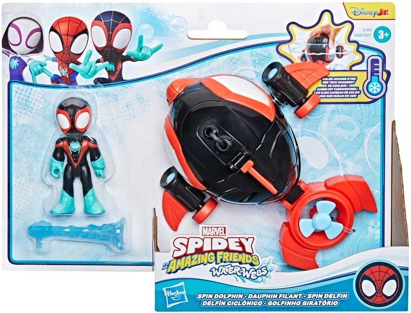 Spidey and His Amazing Friends Waterwebs Veh Assortment (3) Action Figure