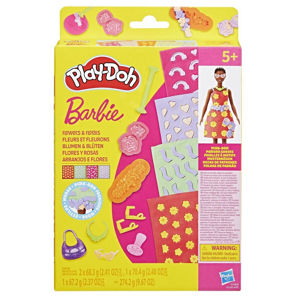 Playdoh - Barbie Designer Patterns Packs Assortment (6)