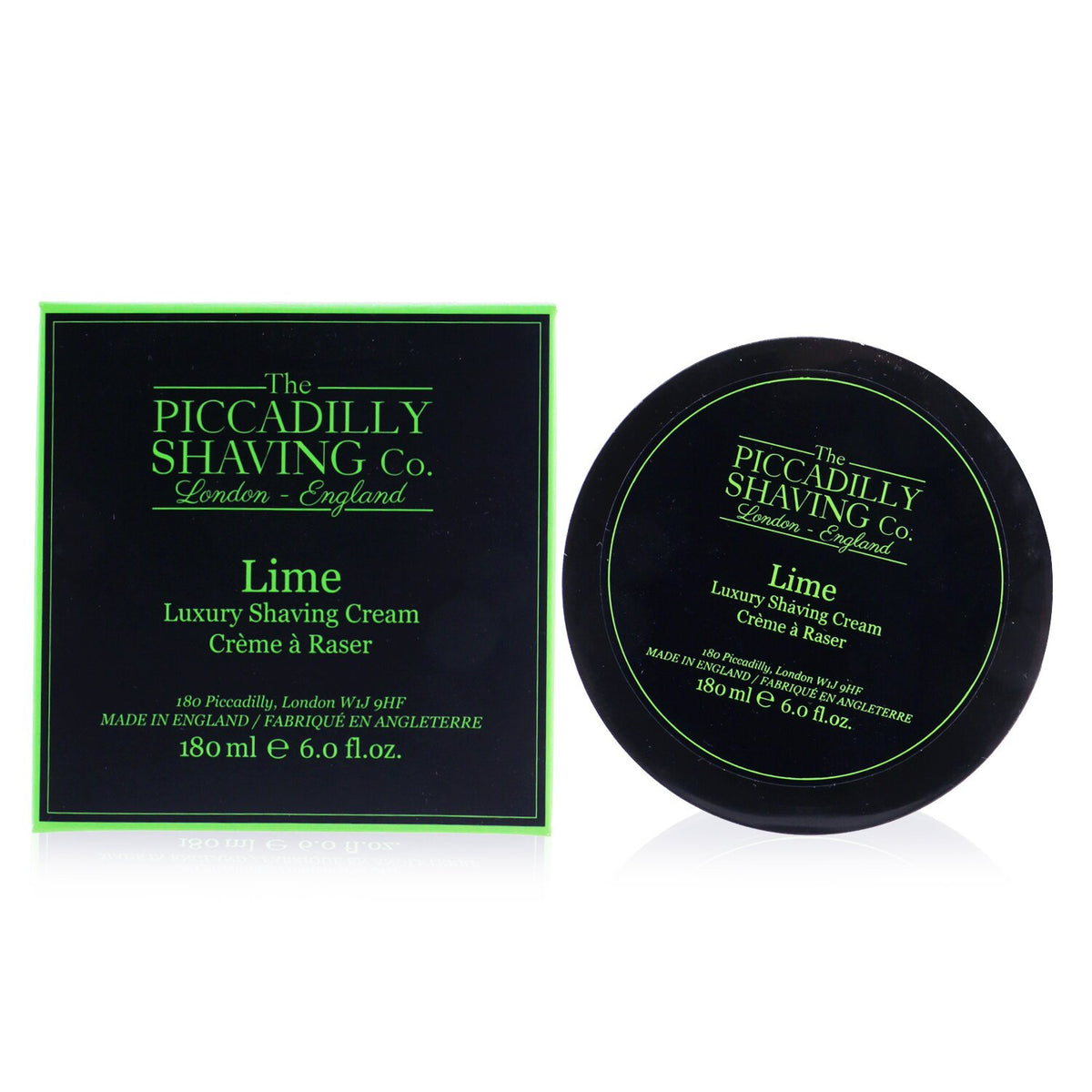 The Piccadilly Shaving Co. - Lime Luxury Shaving Cream - 180g/6oz
