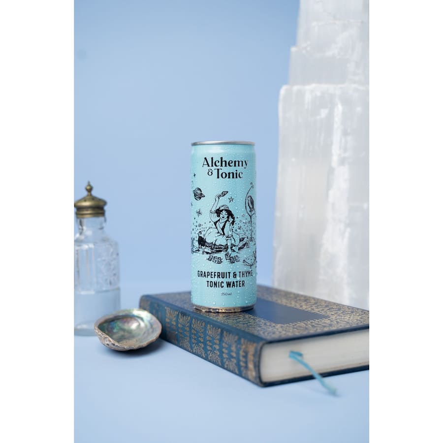 Alchemy & Tonic Tonic Water Grapefruit & Thym Cans 4 x 250mL