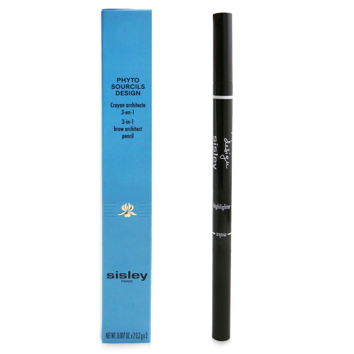 Sisley - Phyto Sourcils Design 3 In 1 Brow Architect Pencil - # 4 Moka - 2x 0.2