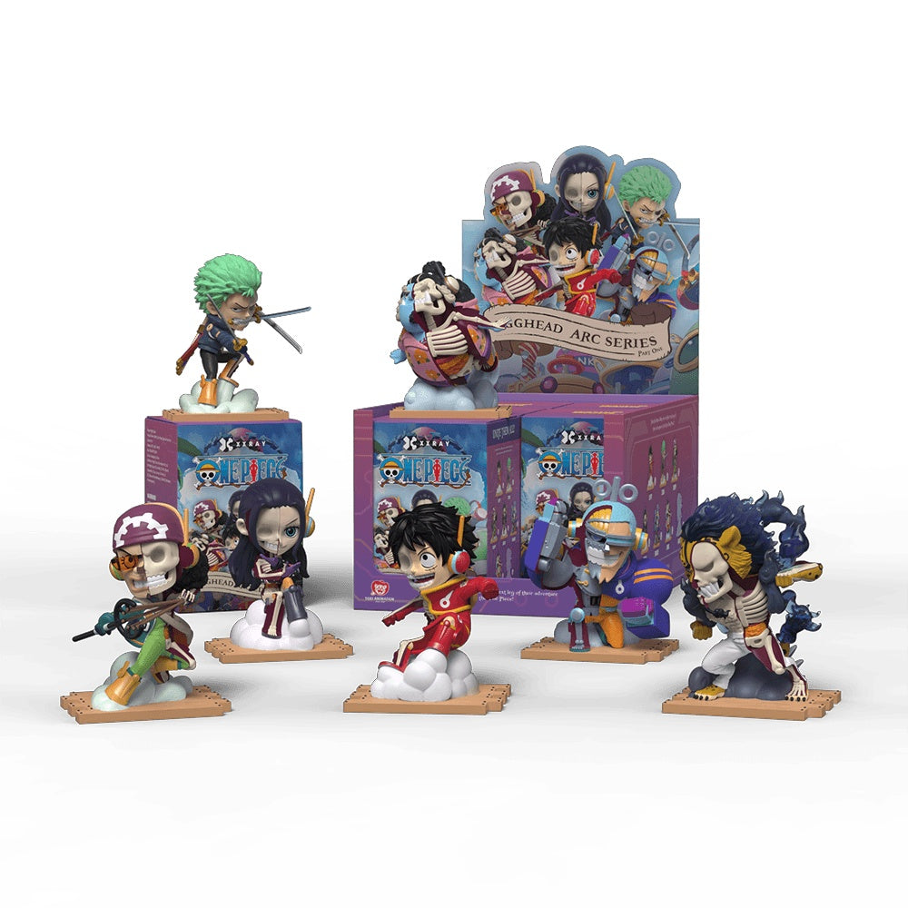 Mighty Jaxx: XXRAY - One Piece Egghead Arc Series Part 1 Display