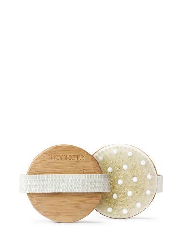 Manicare Dry Body Brush designed for gentle exfoliation and cellulite reduction, promoting smooth, glowing skin.