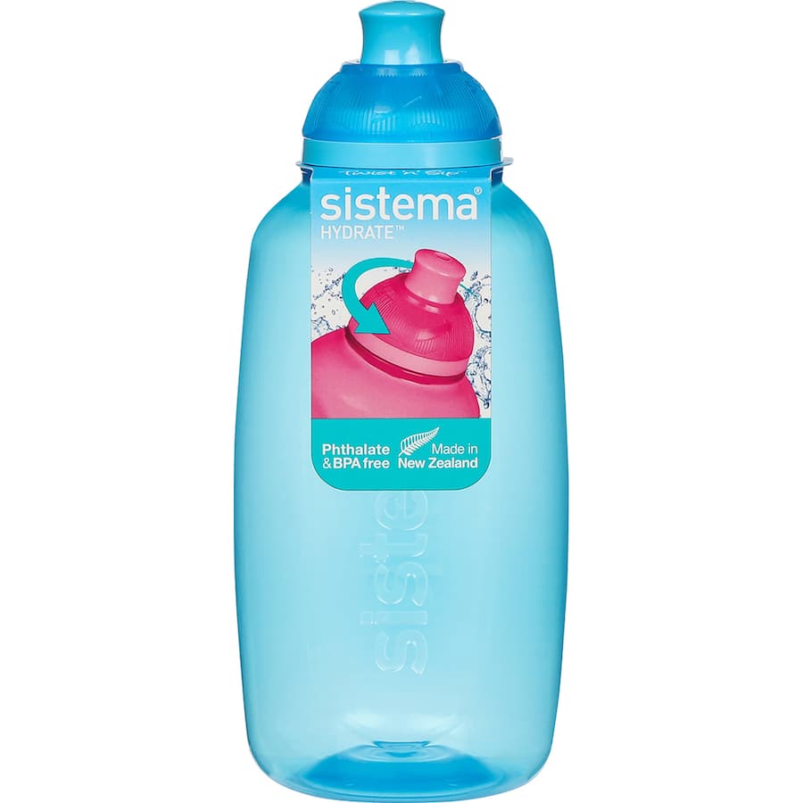 Sistema Hydrate Drink Bottle Twist N Sip 380ml Assorted
