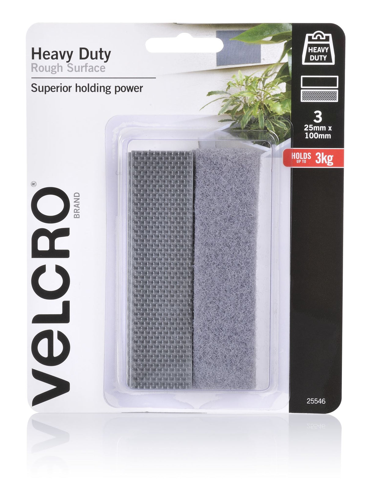 VELCRO® Stick On Tape Rough Surface (3) 25x100mm
