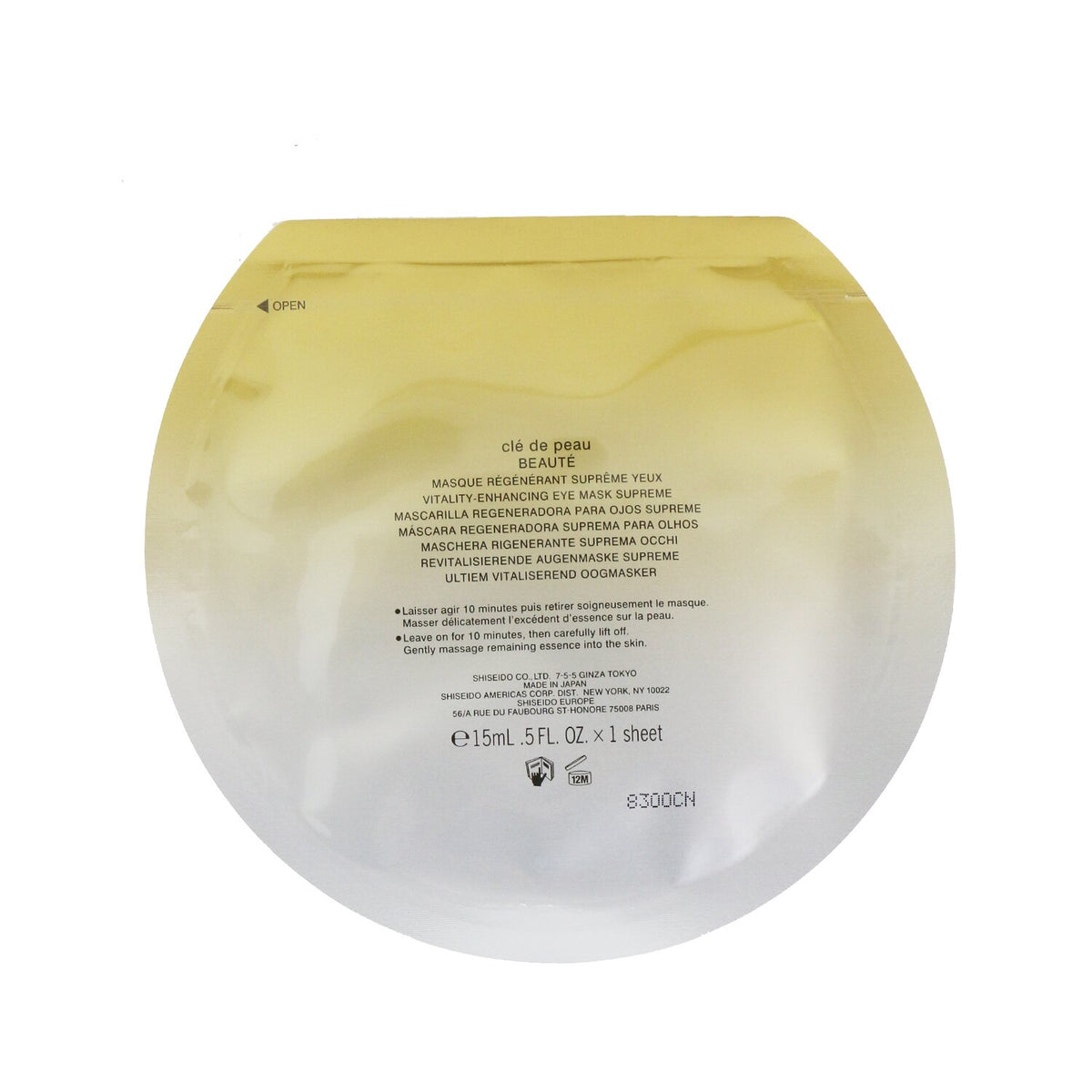 Cle De Peau - Vitality-Enhancing Eye Mask Supreme - 6x15ml/0.5oz