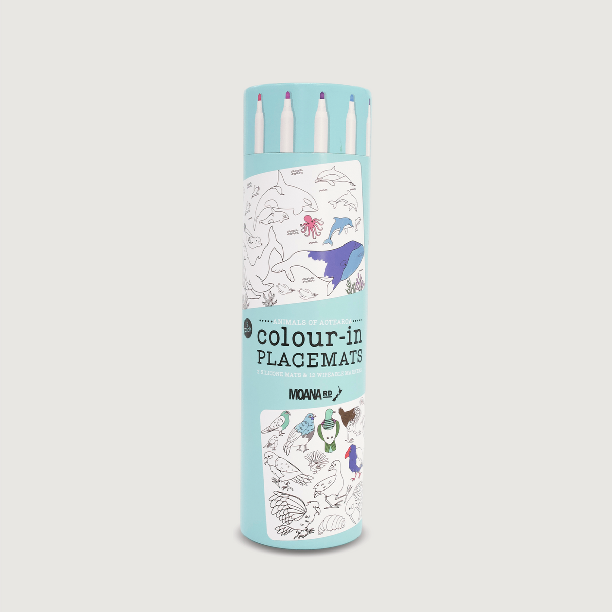 Moana Road - Silicone Colour-In Placemat - 2 units