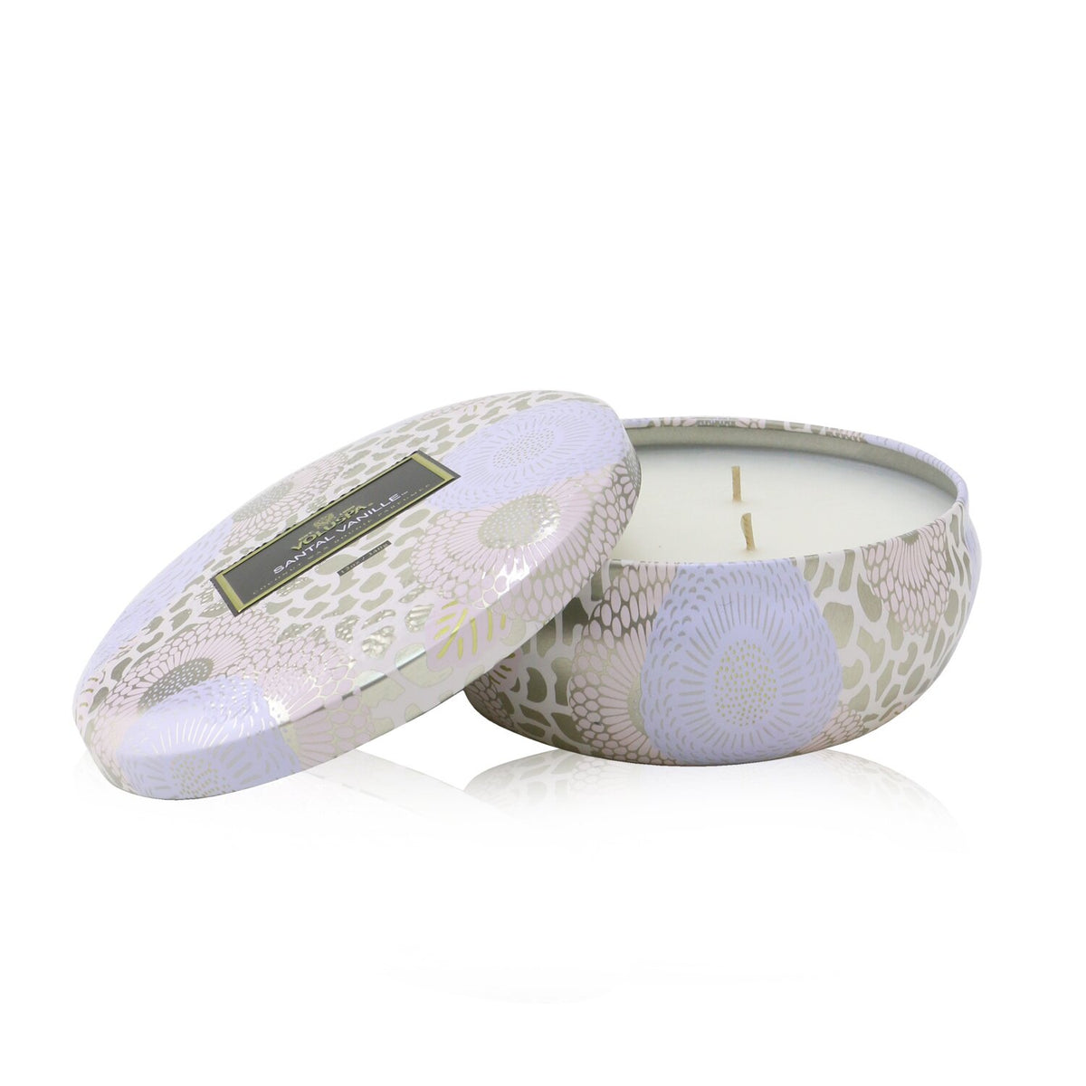 Voluspa - 3 Wick Decorative Tin Candle - Santal Vanille - 340g/12oz