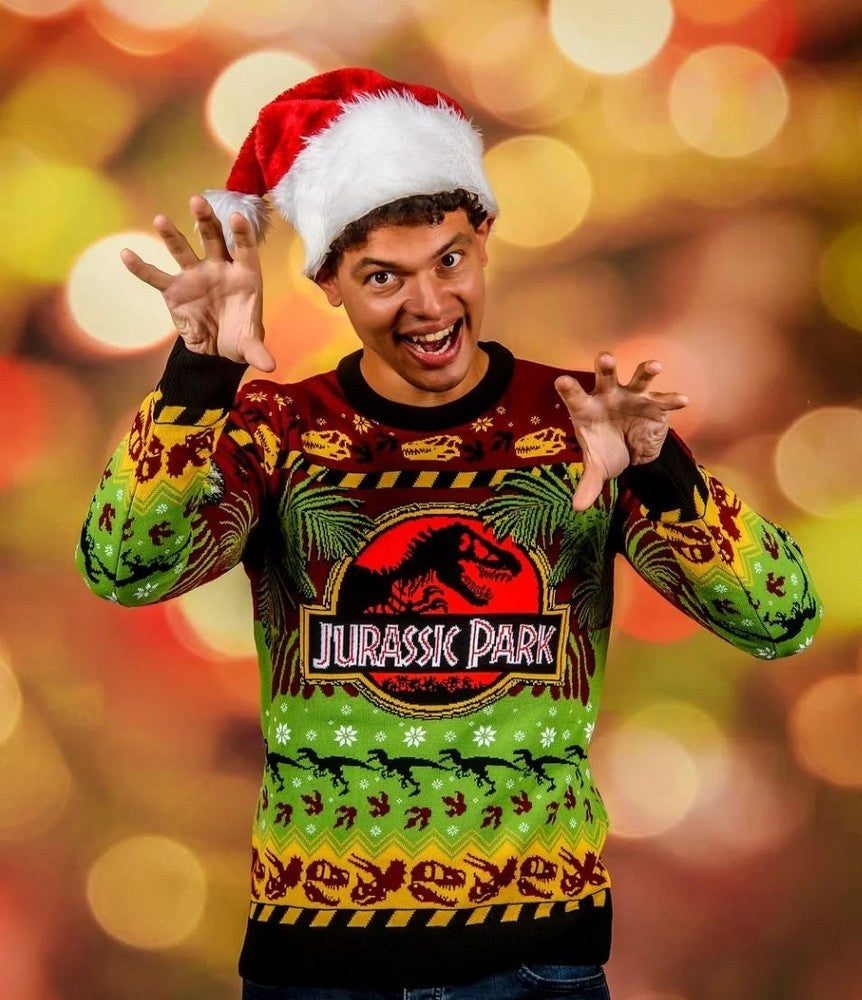 Jurassic Park: Happy Rexmas Christmas Jumper (Size: M)