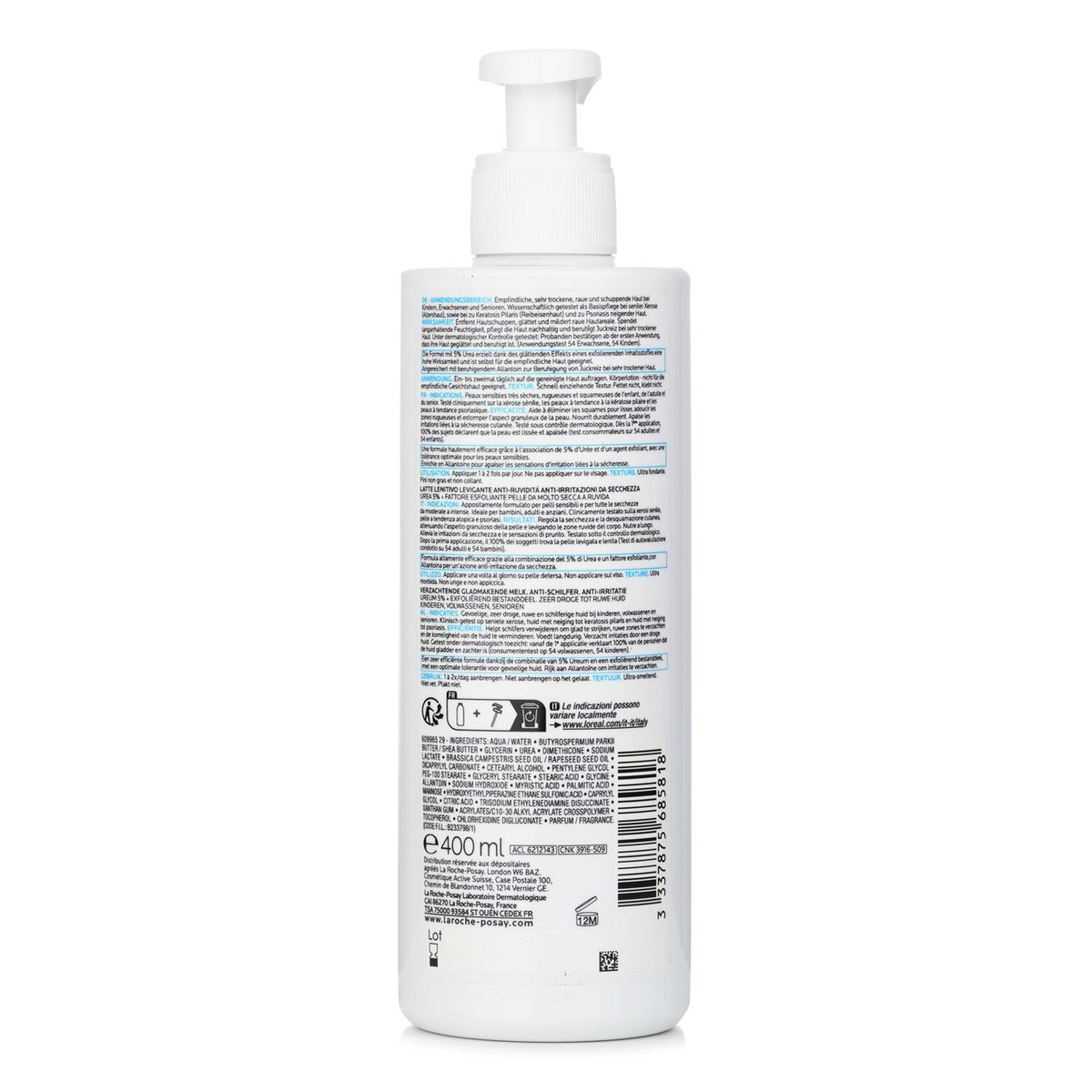 La Roche Posay Lipikar Lait Urea 5+ Smoothing Soothing Lotion (Anti-Flaking &